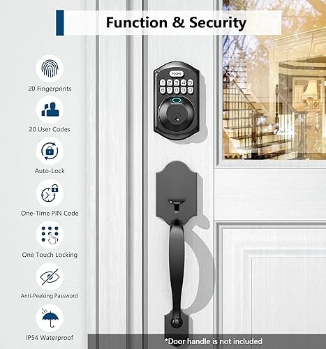 Fingerprint Door Lock — Keyed Locksets, TEEHO