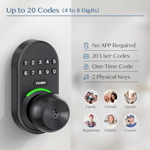 Keypad Smart Door Knob Lock — Access Control Keypads, Yamiry