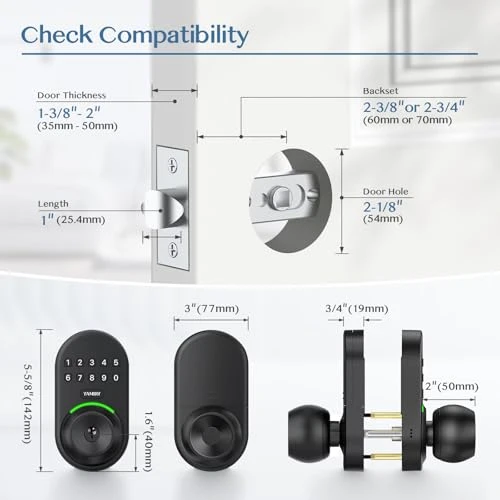 Keypad Smart Door Knob Lock — Access Control Keypads, Yamiry