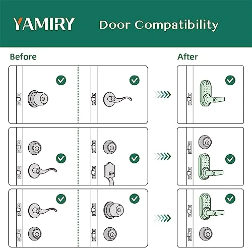 Smart Door Handle Lock with Keypad — Access Control Keypads, Yamiry