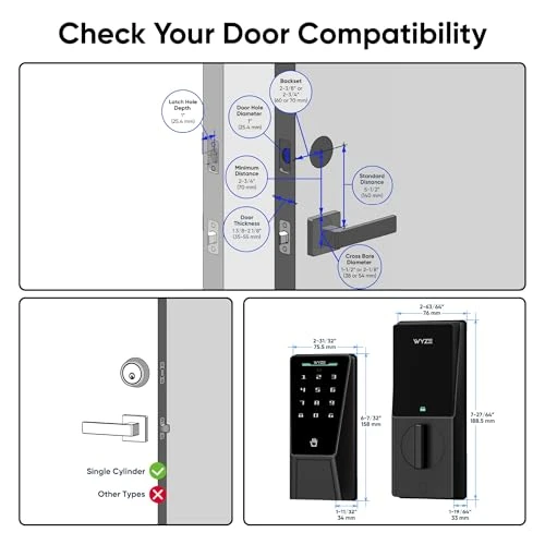 Smart Door Lock with Palm Vein Recognition — Access Control Keypads, Wyze