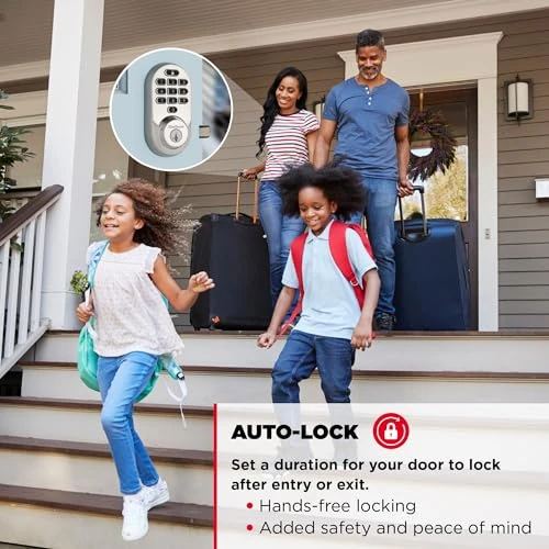 Wi-Fi Smart Lock with Keyless Entry and Geofence Auto-Unlock — Keyed Locksets, Kwikset