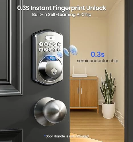 Built-in WiFi Fingerprint Smart Lock — Deadbolts, Veise