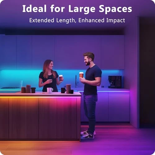 LED Strip Lights 110ft, Smart Lighting Strips with App Remote Control, RGB Music Sync Color Changing Lights for Bedroom... — LED Strips, DAYBETTER