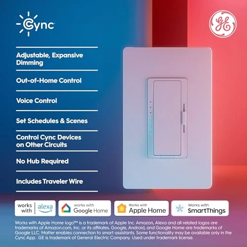 Paddle Dimmer Smart Switch — Dimmer Switches, Cync