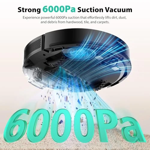 Robot Vacuum and Mop with Self-Emptying Base — Smart Cleaning Robots, Tikom