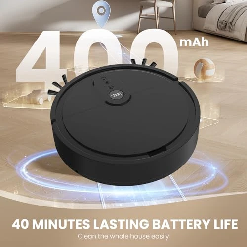 Robot Vacuum Cleaner with Automatic Dust Collection Base — Smart Cleaning Robots, Generic