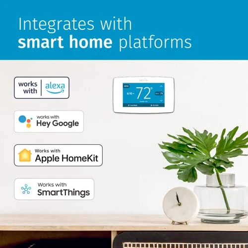 Smart Thermostat with Touchscreen Color Display — Smart Climate Control, Emerson