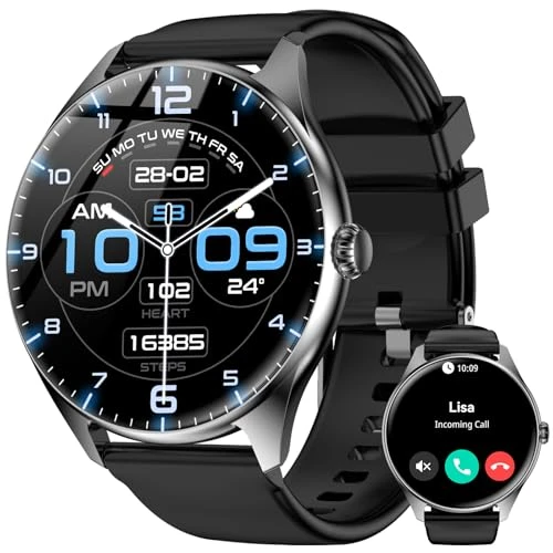 Smart Watch with AMOLED Display, 7-Day Battery, Bluetooth Calls, Heart Rate Monitor — Smartwatches, iBesi