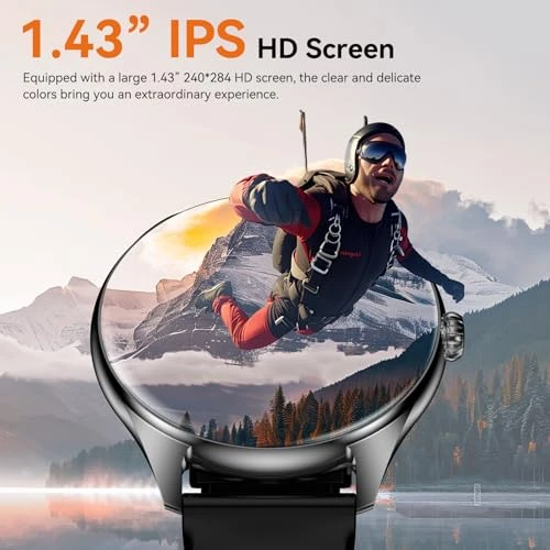 Smart Watch with AMOLED Display, 7-Day Battery, Bluetooth Calls, Heart Rate Monitor — Smartwatches, iBesi