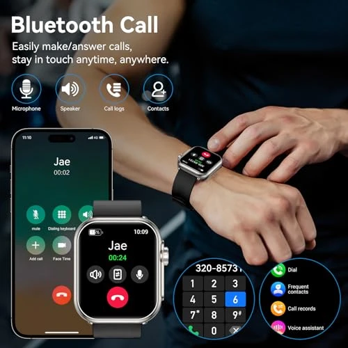 Smart Watch with Fitness Tracker, Bluetooth Calling, and Long Battery Life — Smartwatches, QONBINK