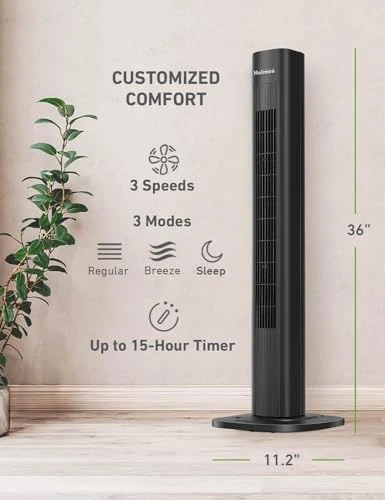 Smart Wi-Fi Connected Tower Fan — Smart Fan, HOLMES