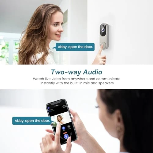 Video Doorbell Camera with Two Way Audio, AI Motion Detection, Night Vision and Cloud Storage — Outdoor Security Cameras, Orbitell