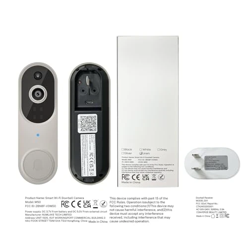 Video Doorbell Camera with Two Way Audio, AI Motion Detection, Night Vision and Cloud Storage — Outdoor Security Cameras, Orbitell