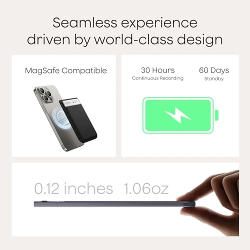 AI Voice Recorder with Case — Portable Audio Recorders, Plaud