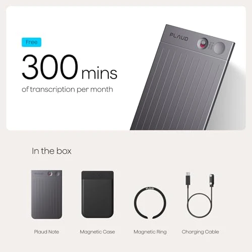 AI Voice Recorder with Case — Portable Audio Recorders, Plaud