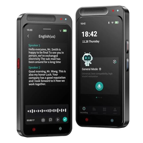 AI Voice Recorder with Free Transcription and Translation — Portable Audio Recorders, Fivegren