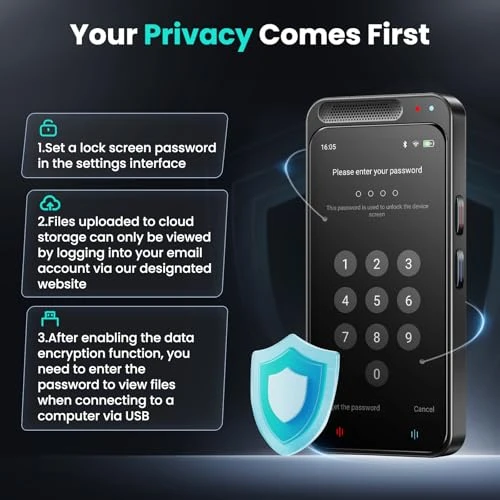AI Voice Recorder with Free Transcription and Translation — Portable Audio Recorders, Fivegren
