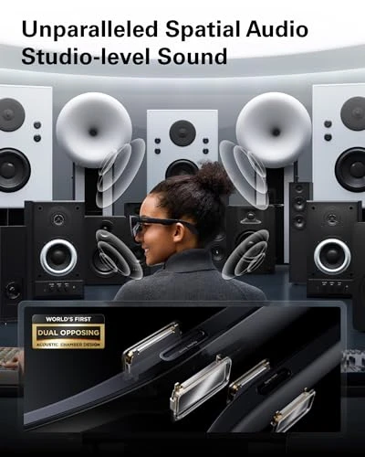 AR/XR Glasses with 201-Inch Display, 1200 Nits Brightness, 120Hz Refresh Rate — Immersive Viewing, RayNeo