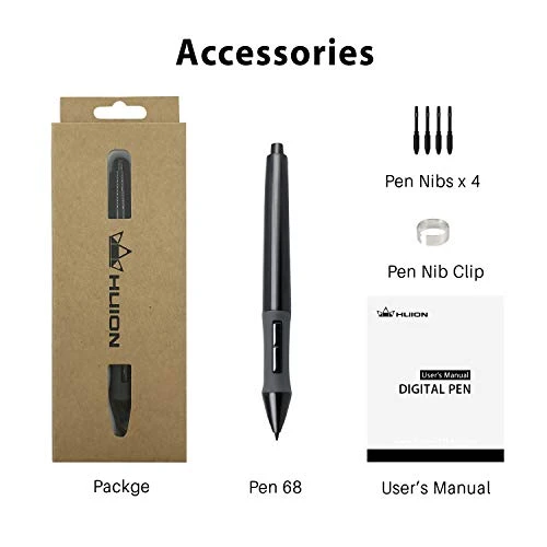 Battery Pen Stylus — Drawing Tablet, Huion