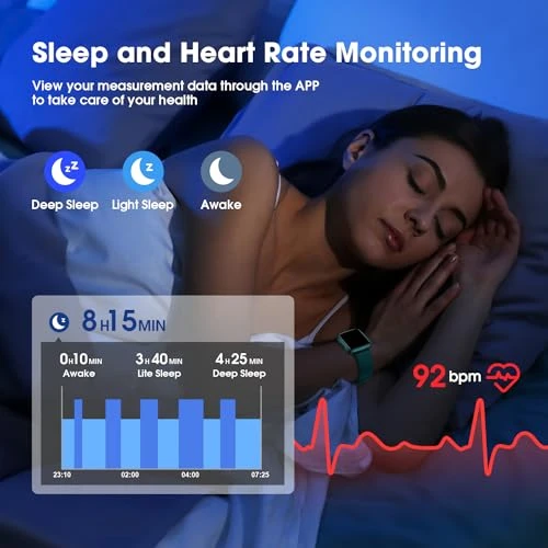 Fitness Tracker Watch with Heart Rate Monitor — Fitness & Activity Monitors, LIVIKEY