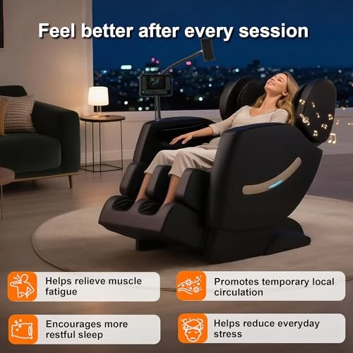 Full Body Recliner Massage Chair with Heating and Zero Gravity — Back Relief Solutions, VUYSUYVY