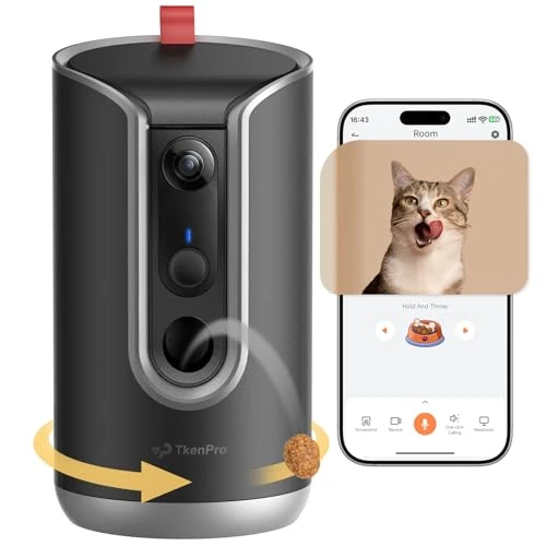 Pet Camera Treat Dispenser — Automatic Pet Feeder, TKENPRO