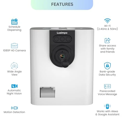 Pet Camera with Treat Dispenser — Cameras & Monitors, LUSIMPO