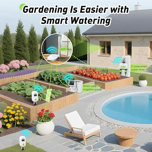 Smart Digital Wireless Plant Moisture Meter with WiFi Hub Kit — Humidity Meters, RainPoint