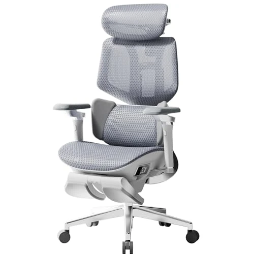 Smart Ergonomic Chair with Automated Lumbar Tracking, 4D Headrest, Ventilated Seat — Smart Chairs, Hbada
