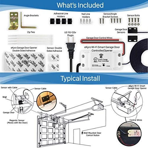 Smart Garage Door Opener, eKyro