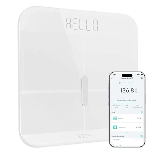 Smart Scale for Body Weight, BMI, Body Fat, Muscle Mass, Heart Rate Monitor — Digital Scales, Wyze