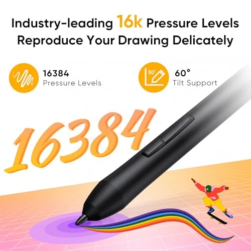 Drawing Tablet with Battery-Free Stylus — Digital Drawing Tools, XP-Pen