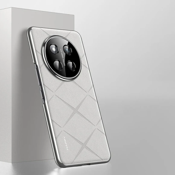 Luxury Mesh Pattern PU Leather Case — Phone Accessories, KEYSION