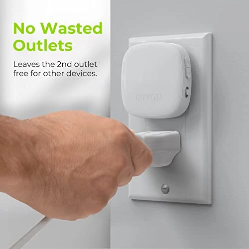 Plug-in LED Backlit Night Light with Motion Sensor & Dusk to Dawn Sensor, Dimmable Warm White Nightlight with Adjustable... — Night Lights, AUVON