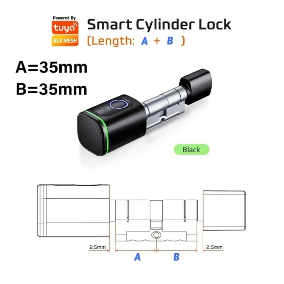 Smart Cylinder Lock with Fingerprint — Deadbolts, Super Dream Home