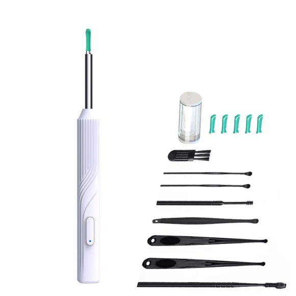 Smart Ear Cleaner with Camera and LED Light — Syringes, Auto Launcher