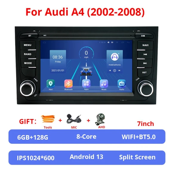 Touch Screen WIFI Car Radio GPS Multimedia Stereo — Navigation & GPS Accessories, NAVIGUIDE Car Life