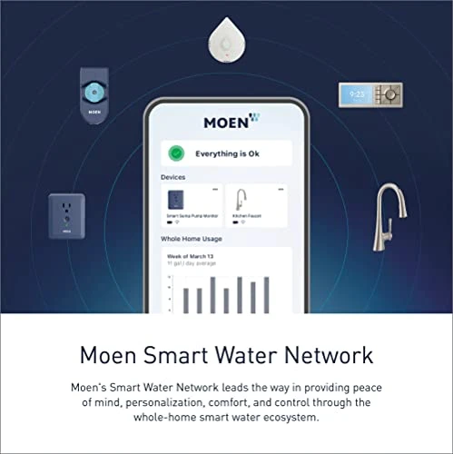 White Flo Smart Water Leak Detector — Water Leak Detection Systems, Moen