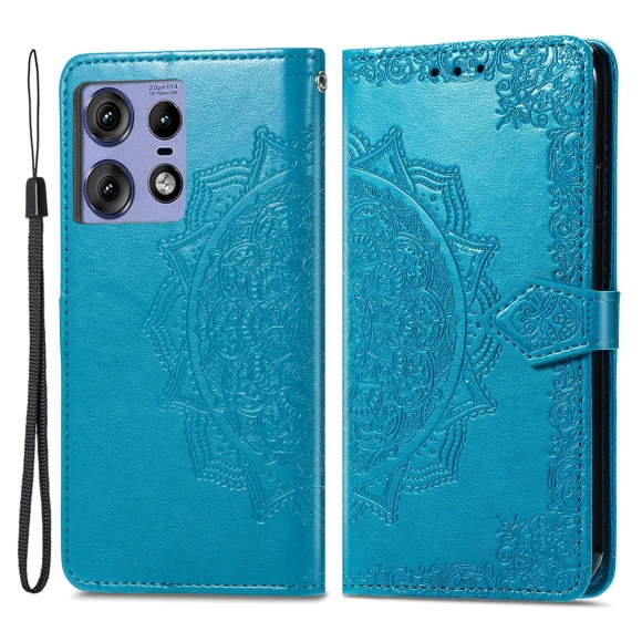 Mandala Flower Leather Phone Cover — Flip Cases, Smartwatch 2025