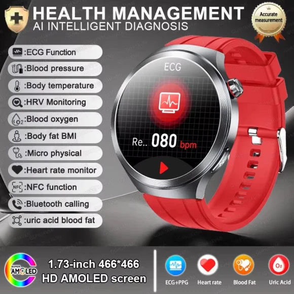 Smart Health Watch with ECG+PPG — Smartwatches, SAMS Online