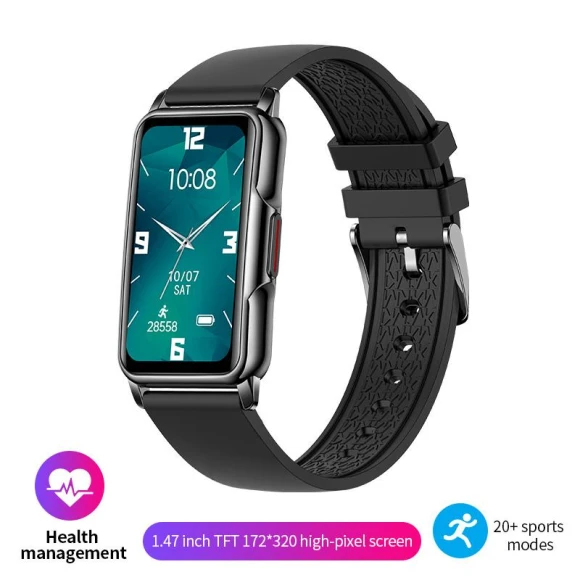 Smart Watch with Bluetooth Phone Connection, Music, Fitness, Heart Rate, Blood Oxygen, Waterproof Sports Smart Bracelet — Smartwatches, LIGE