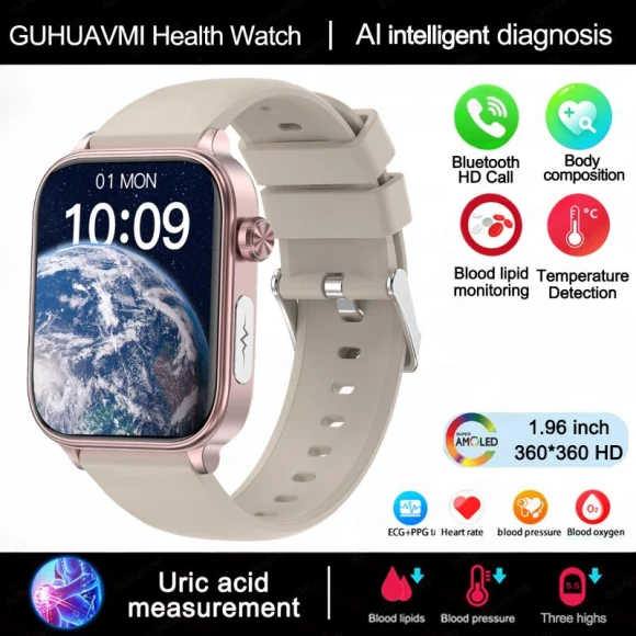 Smart Watch with ECG+PPG Monitoring — Smartwatches, SAMS Online