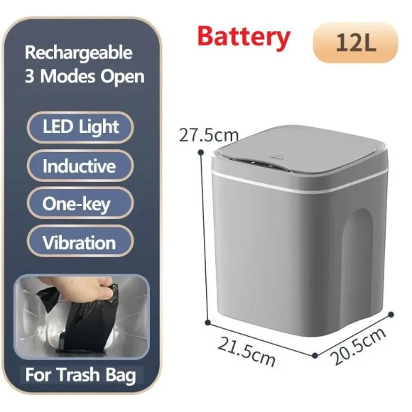 Automatic Touchless Trash Can — Kitchen Cans, Refreshing Home