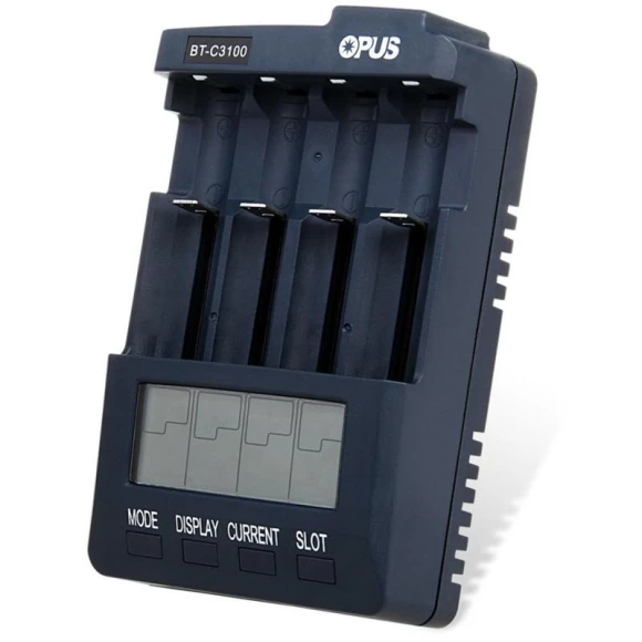 Digital Smart 4-Slot LCD Charger — Chargers, chest