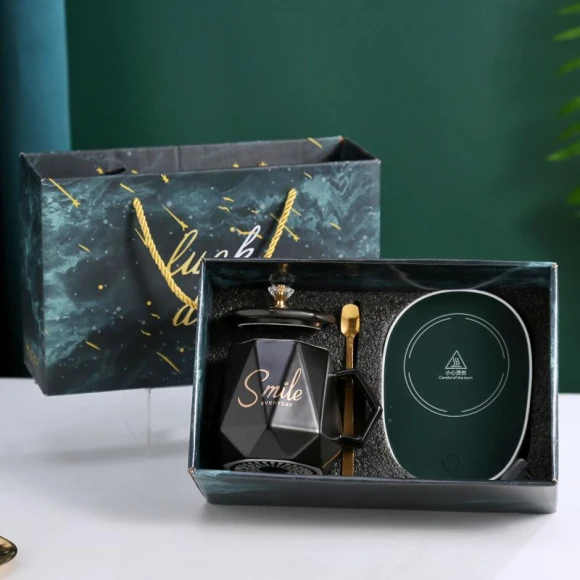 Electric Mug with Smart Temperature Control — Beverage Warmers, QIANBAIDI