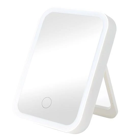 LED Makeup Mirror with Transparent Touch Light and Micro USB Control — Handheld, dooob