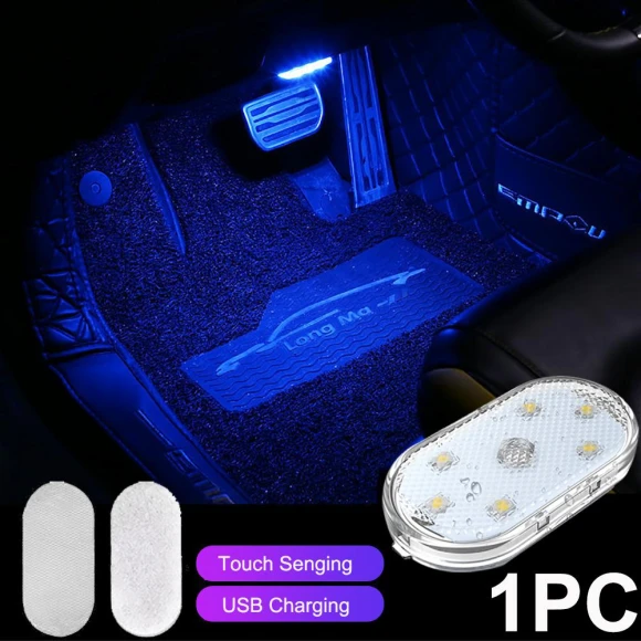 Touch-Sensitive LED Car Dome Light — Light Kit, Cars Auto Home