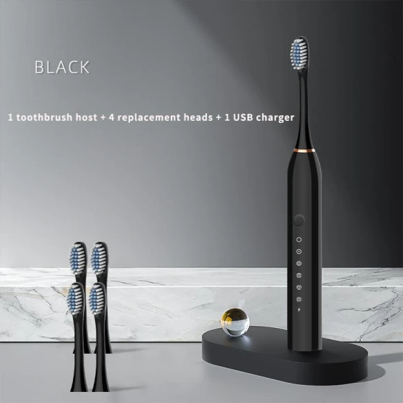 Ultrasonic Electric Toothbrush — Electric Toothbrush Heads, Light makeup