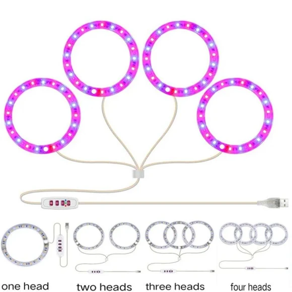 LED Grow Light Angel Ring — Growing Lamps, Elegant Living House